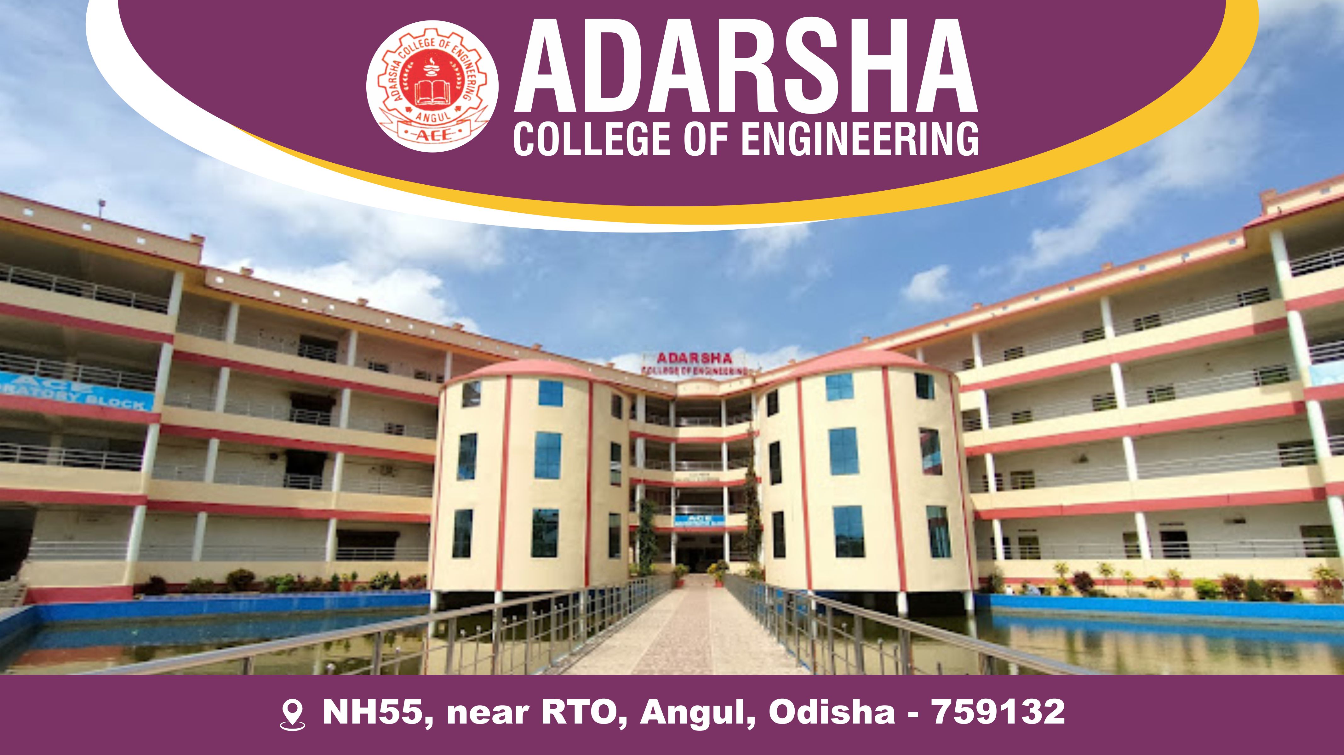 Out Side View of Adarsha College of Engineering